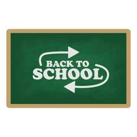 Blackboard shaped as speech bubble, vector eps10 illustration. School board and back to school.