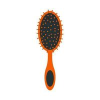 Hairbrush isolated on white background or comb vector icon.