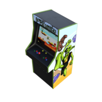 Retro Game Arcade isolated 3d rendering png