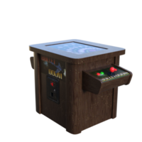 Retro Game Arcade isolated 3d rendering png