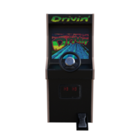 Retro Game Arcade isolated 3d rendering png