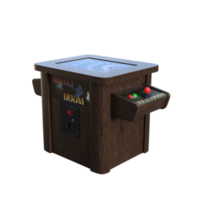 Retro Game Arcade isolated 3d rendering png