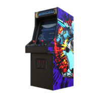 Retro Game Arcade isolated 3d rendering png