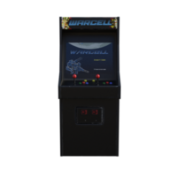 Retro Game Arcade isolated 3d rendering png