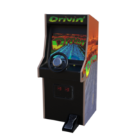 Retro Game Arcade isolated 3d rendering png