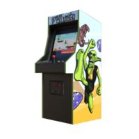 Retro Game Arcade isolated 3d rendering png