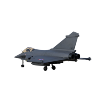 Jet fighter airplane isolated 3d rendering png