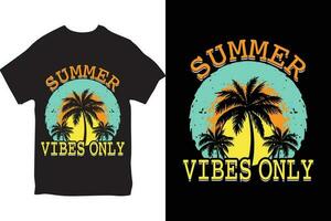 Summer T-shirt Design, Summer paradise, Surfing Paradise, Break The Waves, Sea Beach, California Beach, Santa Monica Beach, Enjoy Great Summer, T-shirt, Typography T-shirt Design vector