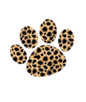 guepardo pata imprimir, leopardo imprimir, gato imprimir, cachorro impressão png