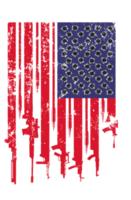 Rifle gun flag, American Flag,  bullet hole, gun png