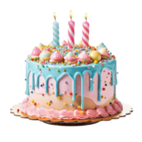 anniversaire gâteau coupé png