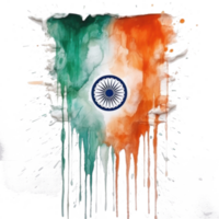 acquerello dipinto indiano bandiera ritagliare png