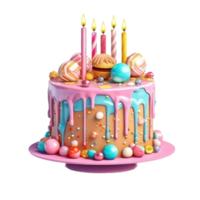 cumpleaños pastel separar png