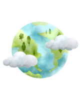 earth in the clouds png