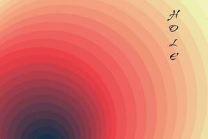 Abstract hole background with gradient vector