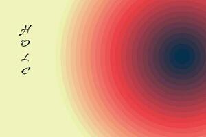 Abstract hole background with gradient vector