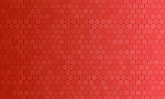 Geometric red abstract background with hexagons. vector