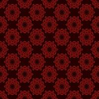 Damask seamless vector pattern classic vintage damask ornament.