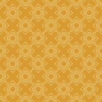 Luxury seamless golden floral wallpaper. vector