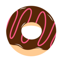 Cute Donut For Dessert png