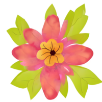 blomma vattenfärg målning element png