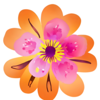 blomma vattenfärg målning element png