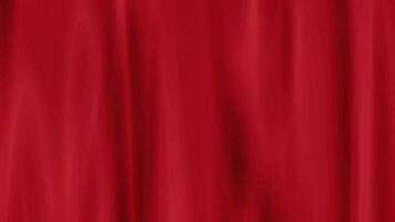 Red wave satin fabric loop background video