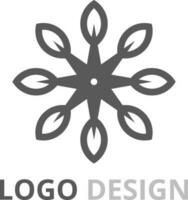 Abstract logo design concept for branding vector