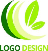 Leaf logo design vector