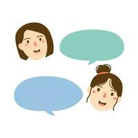 cute speech bubble vector