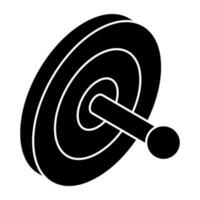 An icon design of target vector