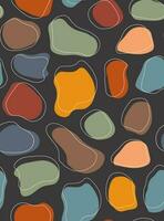Abstract seamless pattern bundle with natural shapes, random freehand matisse wallpaper collection. Trendy fashion background includes modern minimalist art. Vector stock illustration.