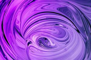 Purple and magenta waves on fusion of colors. Fluid Art. Abstract marble background or texture photo