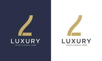 Royal premium letter L logo design vector template in gold color. Beautiful logotype design for luxury company branding.