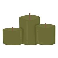 Doodle clipart herbal aromatherapy candle vector