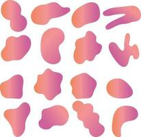 Gradient Blob Shapes vector