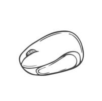 computer mouse doodle icon vector hand drawing