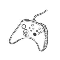 Set of video game in doodle style. Computer games line vector 23526070  Vector Art at Vecteezy