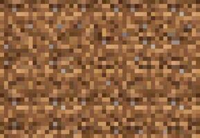 Cubic pixel game ground blocks, background pattern vector