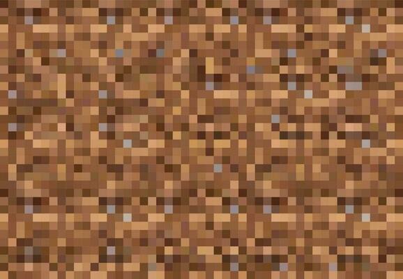 Cubic pixel game ground blocks, background pattern