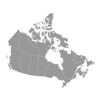 Prince Edward Island map, province of Canada. Vector illustration.