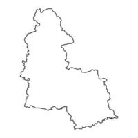 Sumy oblast map, province of Ukraine. Vector illustration.