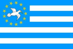 Federal Republic of Southern Cameroons flag, official colors and proportion. Vector illustration.