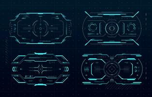 HUD aim control frame interface, target screen vector