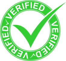 verificado marca de verificación firmar icono símbolo logo verde diseño transparente antecedentes png