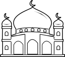 Mosque icon sign symbol white design transparent background png