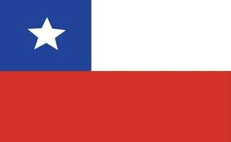 bandera de Chile. vector