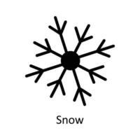 nieve vector sólido icono diseño ilustración. Navidad símbolo en blanco antecedentes eps 10 archivo
