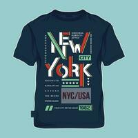 new york text frame abstract graphic typography vector, t shirt design, illustration, good for casual style vector