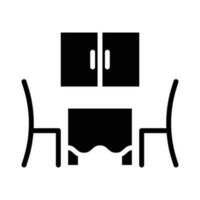 Dining Room vector Solid  icon . Simple stock illustration stock